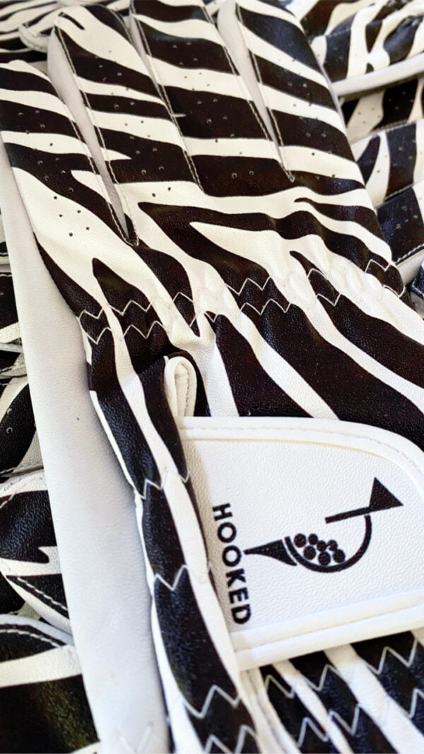 Ladies Zebra Print LH Golf Glove - Image 2