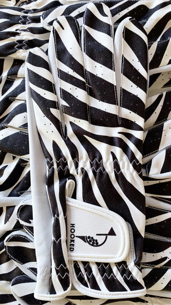 Ladies Zebra Print LH Golf Glove