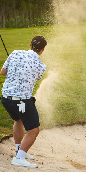 Men’s Doodle Print Polo