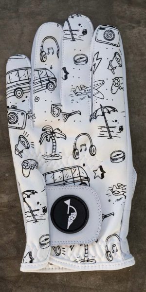 Men's Doodle Print Glove