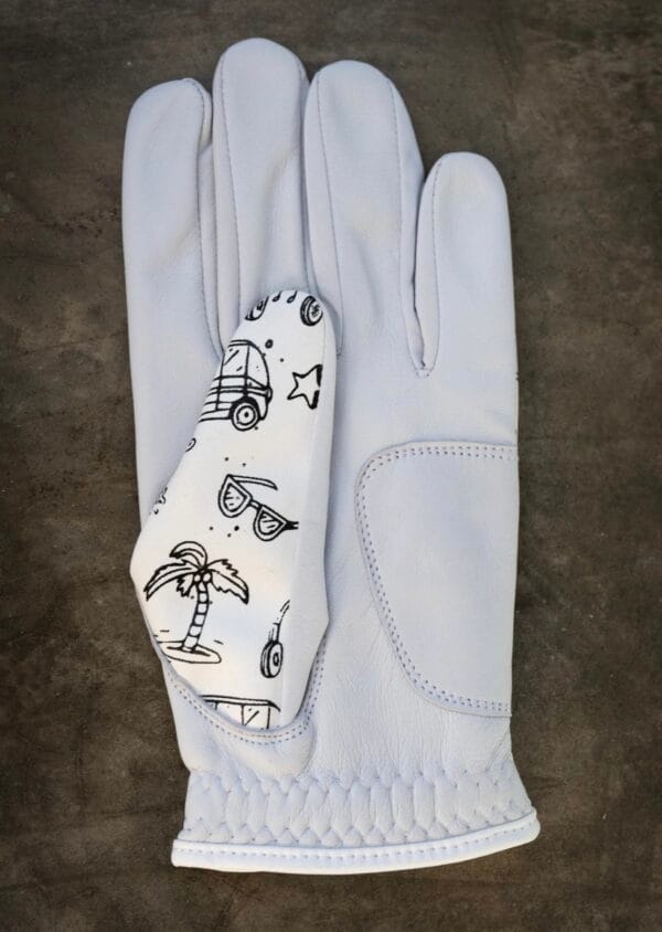 Men's Doodle Print Glove - Image 2