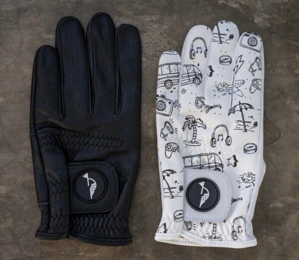 Men's Doodle Print Glove - Image 3