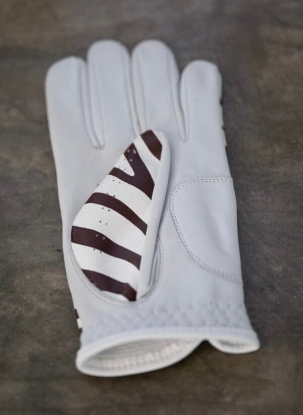 Ladies Zebra Print Glove - Image 4